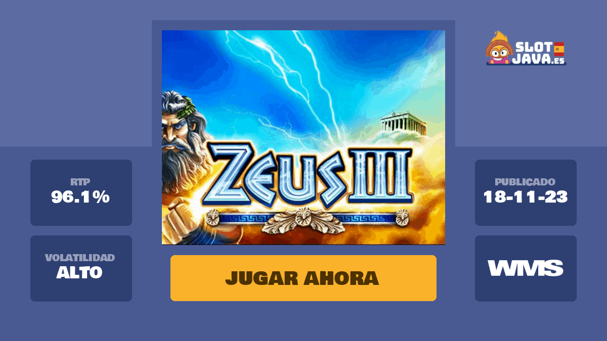 Slots gratis zeus 3 mega