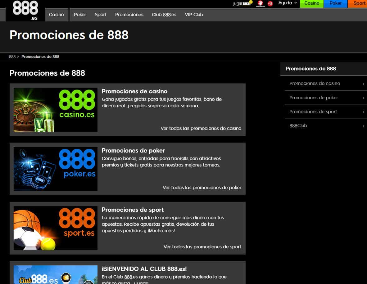 bono e promozione del 888