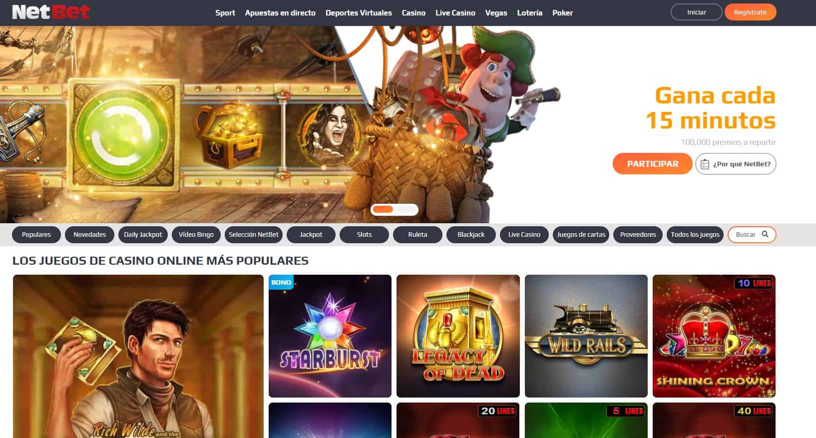 juegos de slot online en Netbet