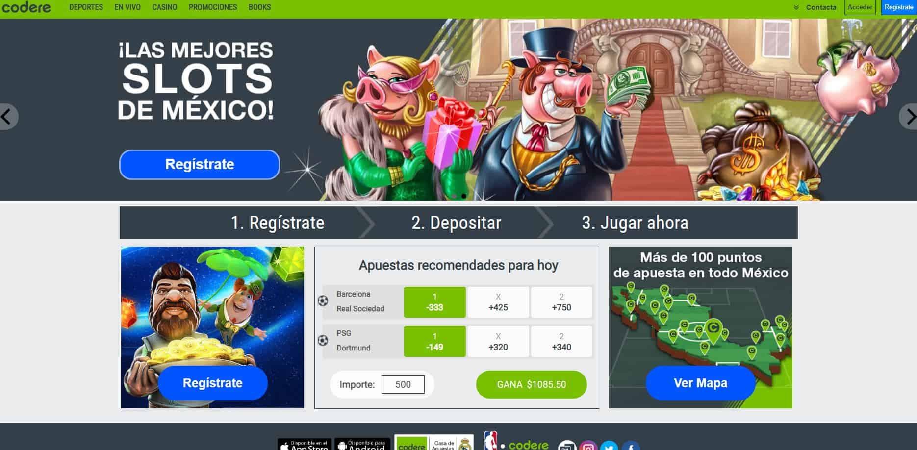 juegos de slot online en codere