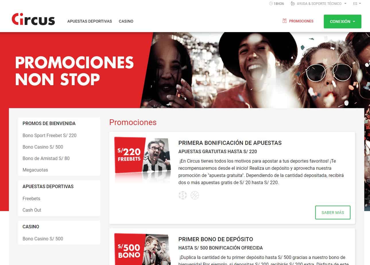 bono e promozione del Circus