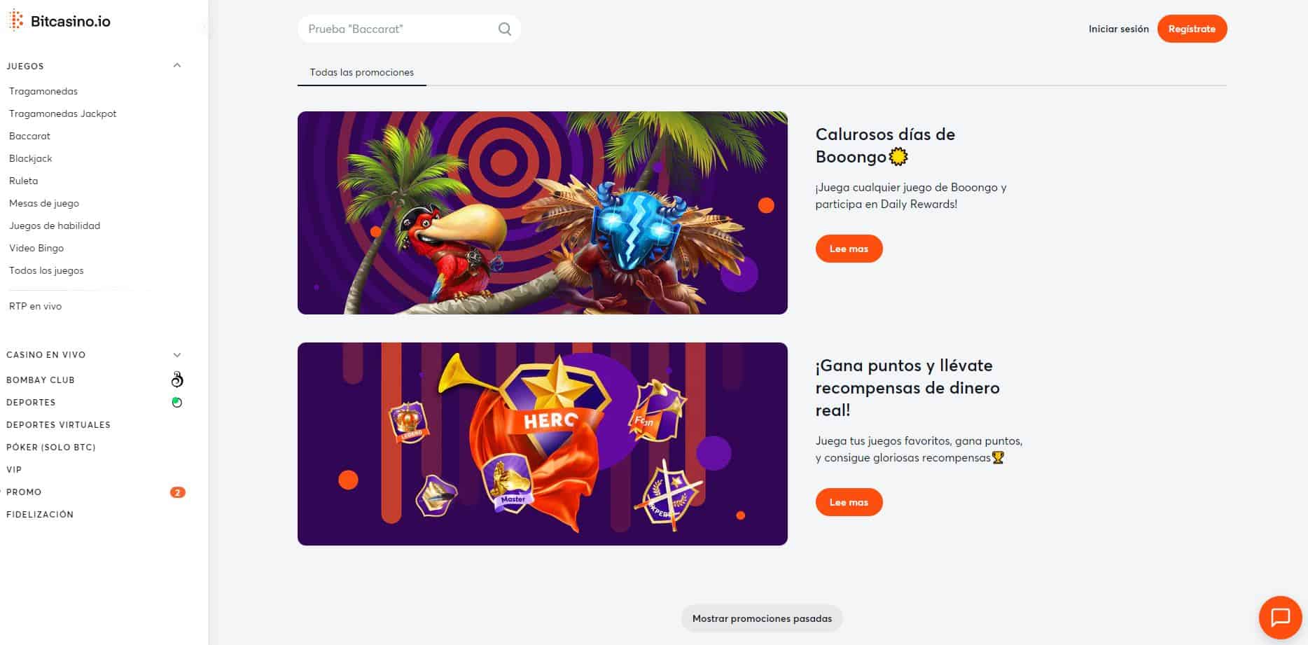 bono e promozione del Bitcasino