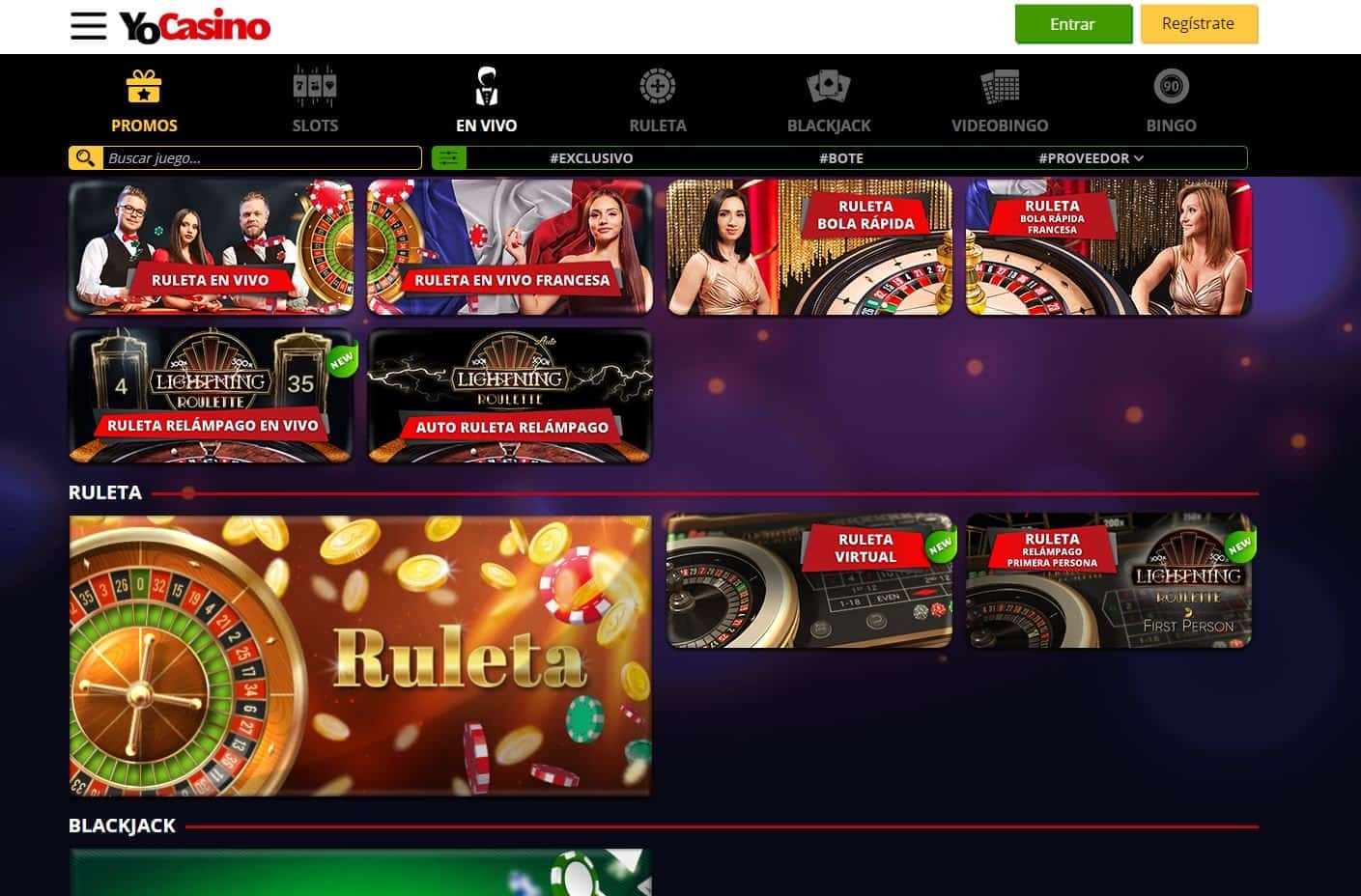Disfruta del casino en vivo y juega a tu juego favorito en Yocasino