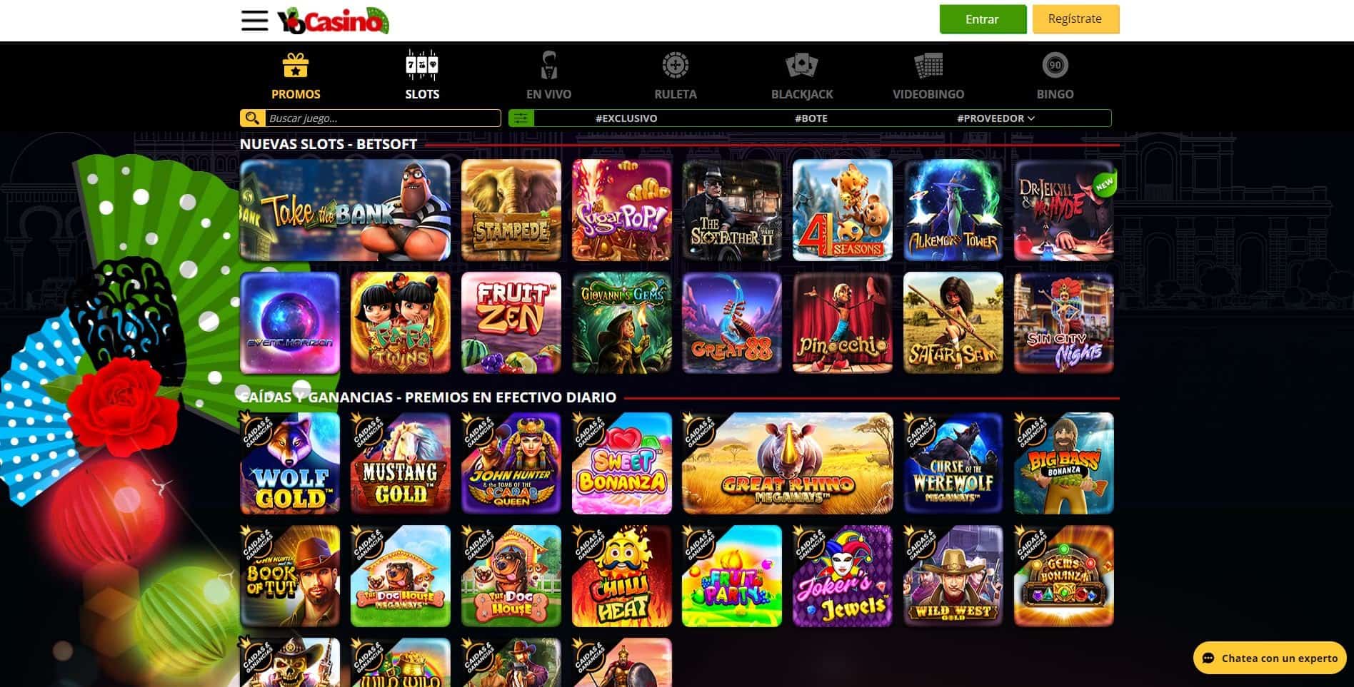 juegos de slot online en Yocasino
