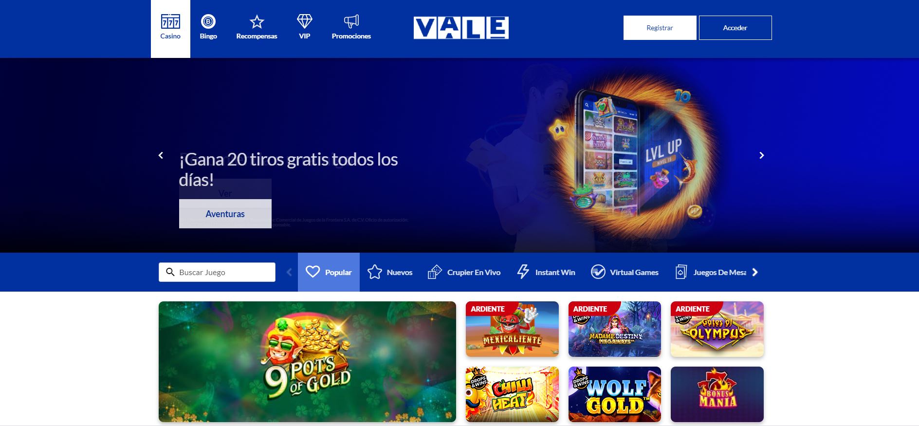 juegos de slot online en Vale