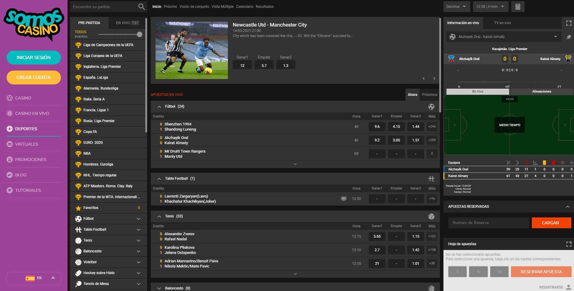 Disfruta en Somos de las mejores apuestas deportivas online