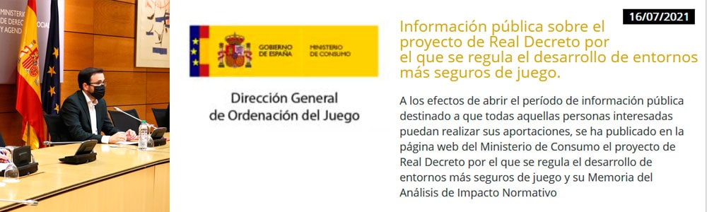 Nuevas regulaciones juego online España