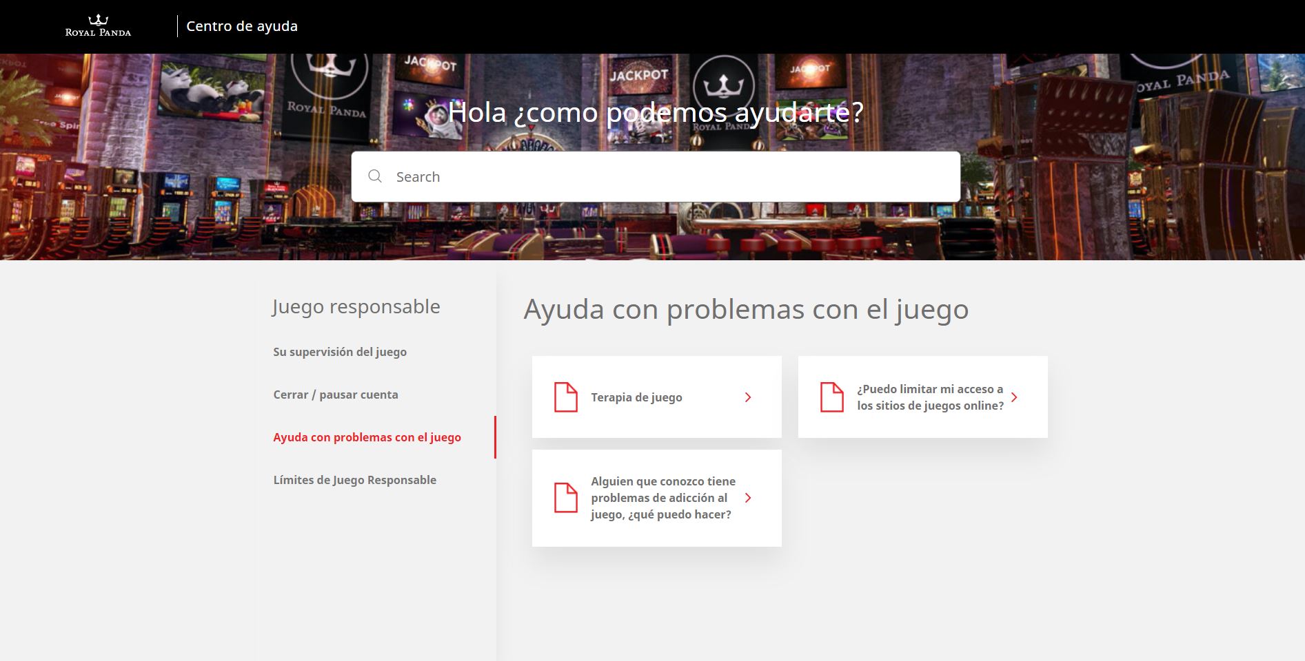Juego Responsable del Royal Panda