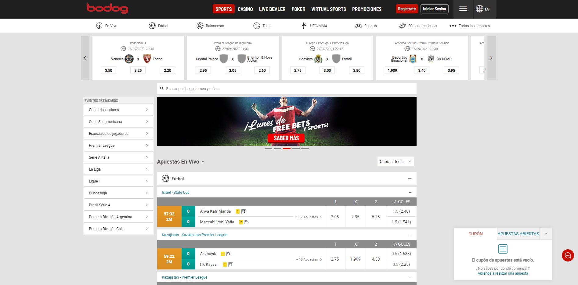 Disfruta en Bodog de las mejores apuestas deportivas online