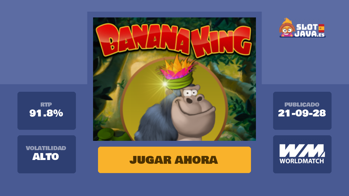 Banana King tragaperras online Juega gratis en SlotJava