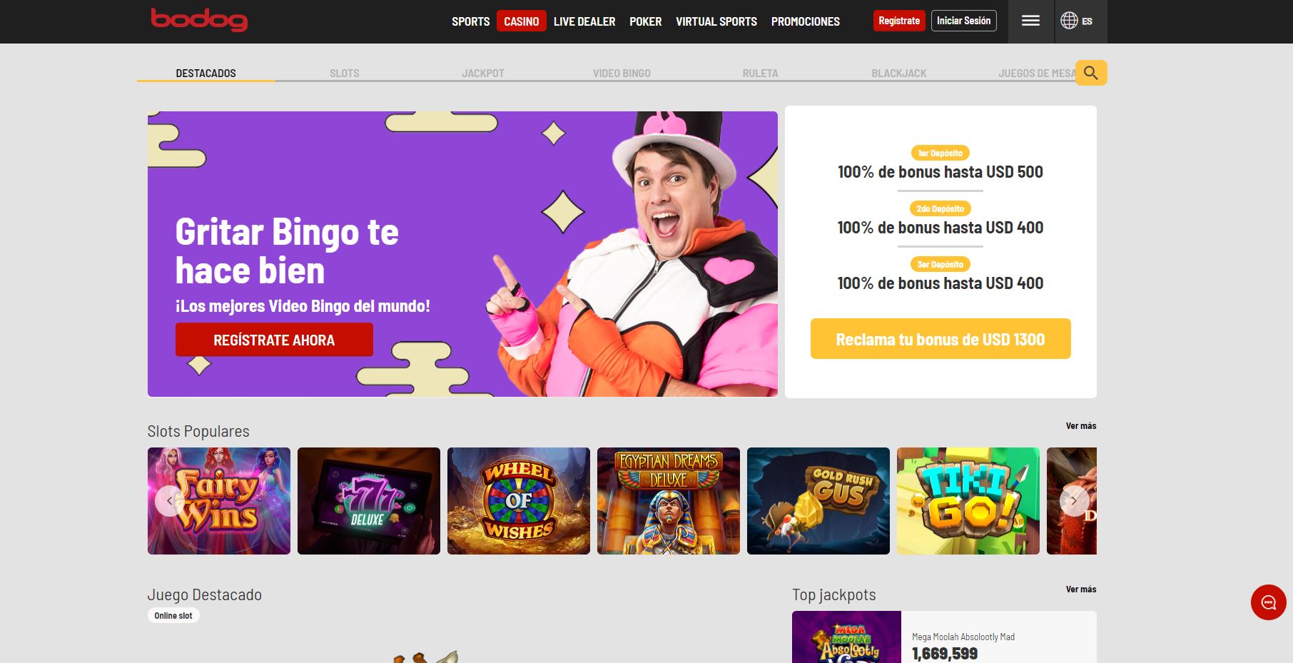 bono e promozione del Bodog
