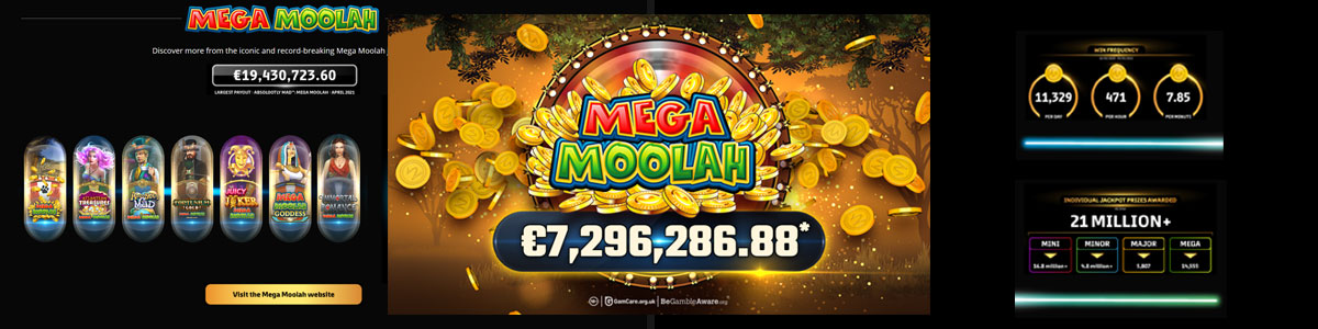 Primer gran bote de Mega Moolah en 2022