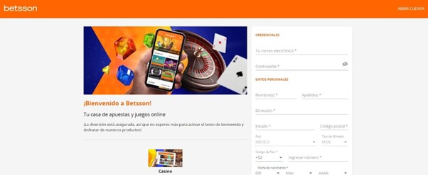 betsson mexico cuenta