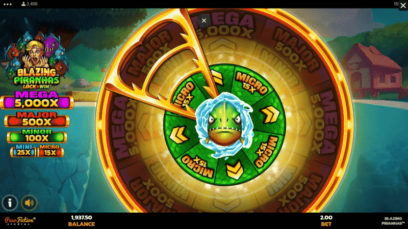 Blazing Piranhas jackpot