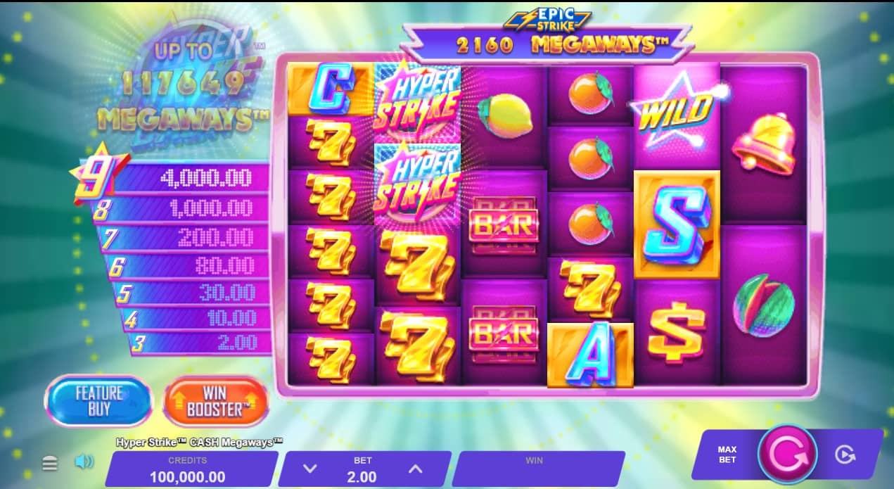 Hyper Strike Cash Megaways slot