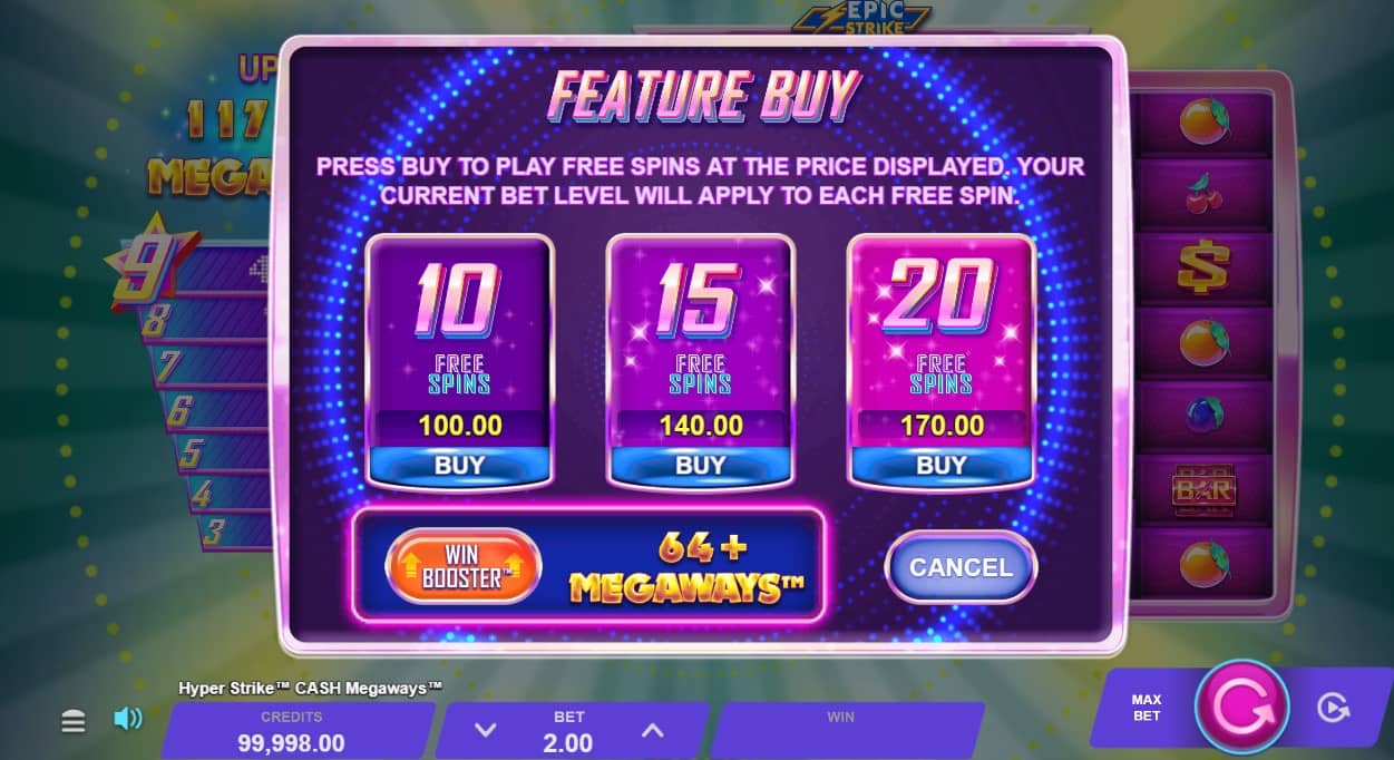 Hyper Strike Cash Megaways giros gratis