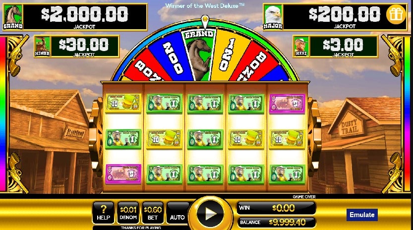 Winner of the West Deluxe slot