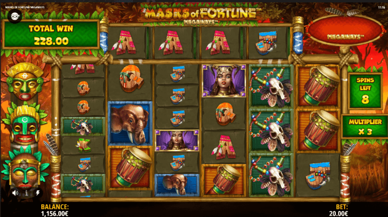 Masks of Fortune Megaways tragaperras