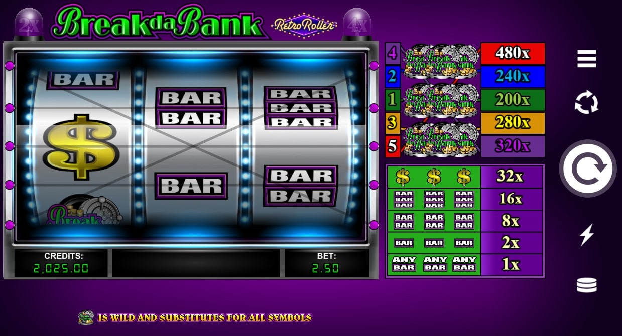 Break da Bank Retro Roller slot